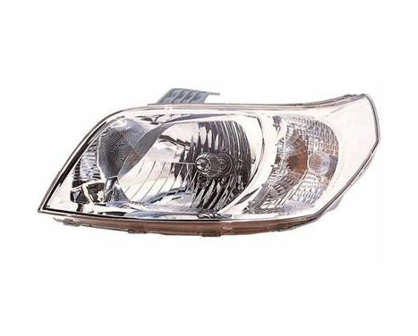 Headlight on the left with indicator H4 including actuator 0816961 Van Wezel