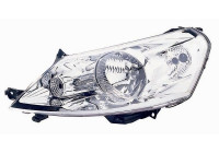 Headlight on the left with indicator H4 including actuator 1612961 Van Wezel