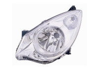 Headlight on the left with indicator H4 including actuator 3702961 Van Wezel