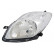 Headlight on the left with indicator H4 including actuator 5436961 Van Wezel