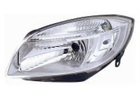 Headlight on the left with indicator H4 including actuator 7641961 Van Wezel