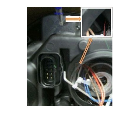 Headlight on the left with indicator H4 including actuator 7641961 Van Wezel, Image 2