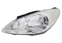 Headlight on the left with indicator H4 including actuator 8208961 Van Wezel