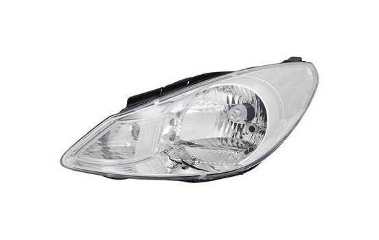 Headlight on the left with indicator H4 including actuator 8208961 Van Wezel