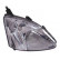 Headlight on the right including actuator 2548964 Van Wezel