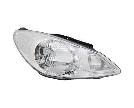 Headlight on the right with indicator H4 including actuator 8208962 Van Wezel