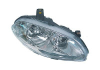 Headlight on the right with indicator H7+H1 including actuator 1743962 Van Wezel