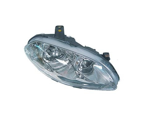 Headlight on the right with indicator H7+H1 including actuator 1743962 Van Wezel
