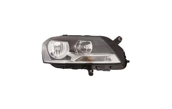 Headlight on the right with indicator H7+H7 including actuator 5740962 Van Wezel