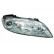 Headlight on the right with indicator with FOG LIGHT HOLE Chrome 2754964 Van Wezel