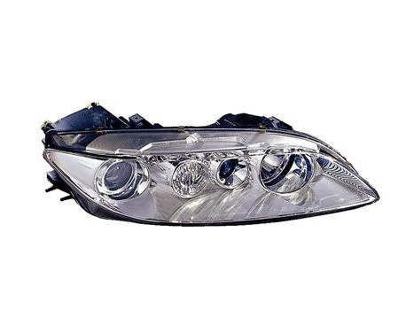 Headlight on the right with indicator without FOG HOLDER Chrome 2754962 Van Wezel
