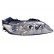 Headlight on the right with indicator without FOG HOLDER Chrome 2754962 Van Wezel, Thumbnail 2