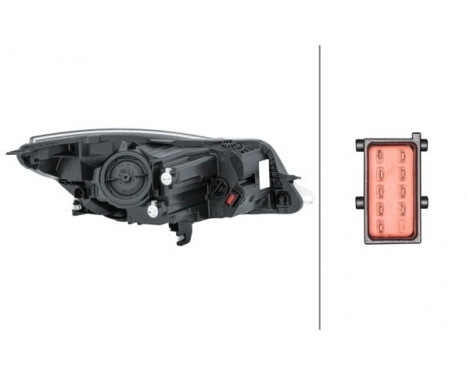 Headlight Opel Insignia 13- li HIR2 led drl 1EL 011 165-751 Hella, Image 2