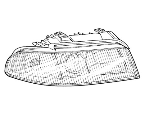 Headlight right 087497 Valeo