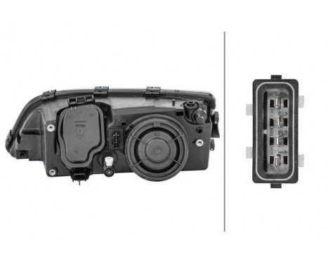 Headlight right 1AH 007 600-161 Hella, Image 3