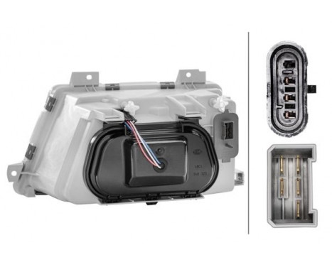 Headlight right 1AH 007 774-021 Hella, Image 2