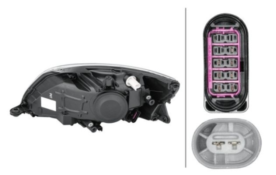 Headlight right 1ED 010 417-341 Hella, Image 3