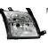 Headlight right 1ED 246 044-221 Hella