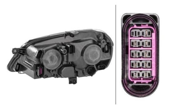 Headlight right 1EE 247 019-181 Hella, Image 3