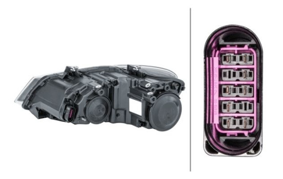 Headlight right 1EE 247 051-101 Hella, Image 2