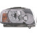Headlight right 1EF 354 025-101 Hella