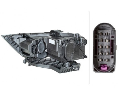 Headlight right 1EG 354 839-021 Hella, Image 2