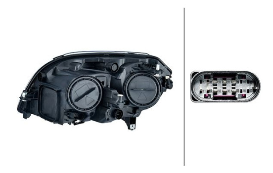 Headlight right 1EG 354 878-101 Hella, Image 2