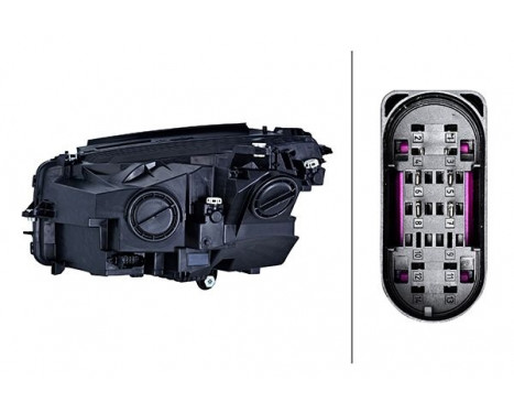 Headlight right 1EG354 877-021 Hella, Image 2