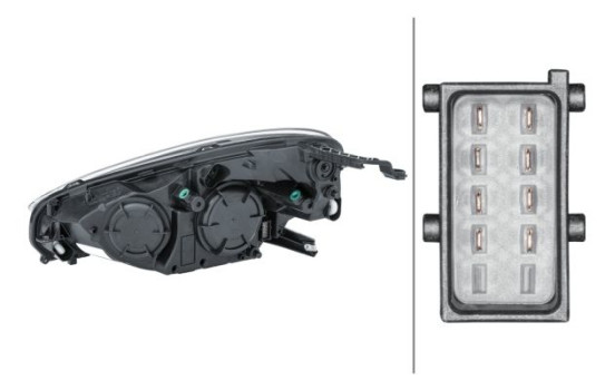 Headlight right 1EH 354 811-061 Hella, Image 2