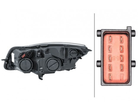 Headlight right 1EJ 009 630-321 Hella, Image 3
