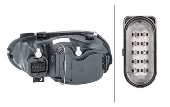 Headlight right 1EL 007 700-061 Hella, Image 3