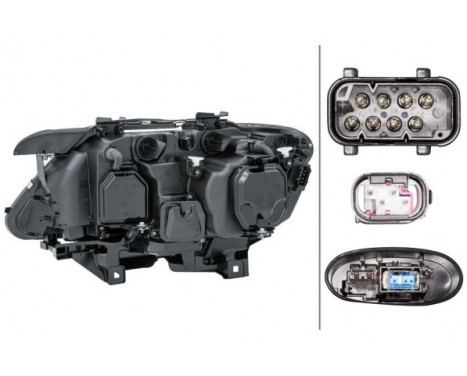 Headlight right 1EL 009 043-421 Hella, Image 3