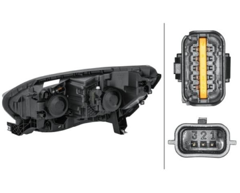 Headlight right 1EL 012 293-421 Hella, Image 2