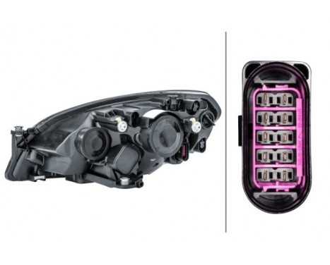 Headlight right 1EL 012 643-021 Hella, Image 2