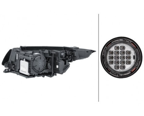 Headlight right 1EL 354 806-061 Hella, Image 2