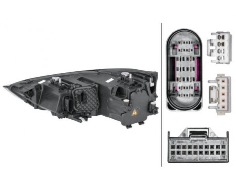 Headlight right 1EL 354 838-061 Hella, Image 2