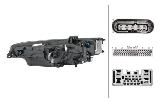 Headlight right 1EX 013 501-921 Hella, Image 2