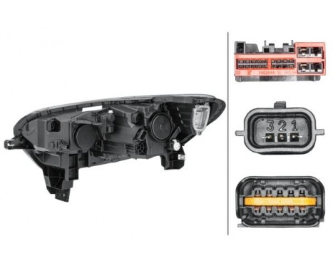 Headlight right 1EX 013 888-101 Hella, Image 2