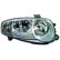 Headlight right 20-0121-35-2 TYC