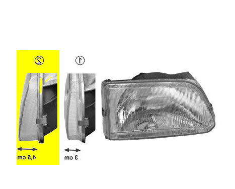 Headlight right 5322944 Van Wezel