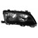 Headlight right BLACK from 9/'01 including actuator 0649964 Van Wezel