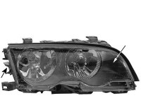 Headlight right BLACK H7 + H7 up to '02 0647966 Van Wezel
