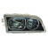 Headlight right from '03 BLACK/CHROME 5941968 Van Wezel