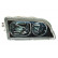 Headlight right from '03 BLACK/CHROME 5941968 Van Wezel, Thumbnail 2