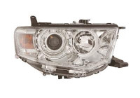 Headlight right H11+HB3 +ELECTRICReg. 3295968 Van Wezel