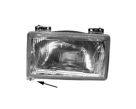 Headlight right H4 1745948 Van Wezel