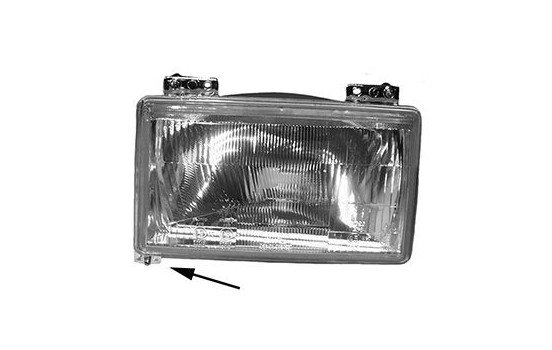 Headlight right H4 1745948 Van Wezel
