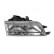 Headlight right H4 + H1 MANUALLY ADJUSTABLE 0207962 Van Wezel