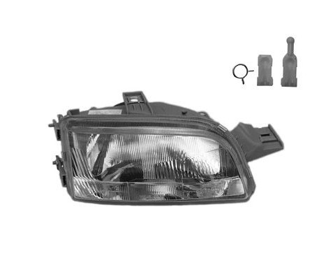 Headlight right H4 +/-REG.ELEC.TYPE HELLA 1754962 Van Wezel, Image 3