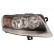 Headlight right H7+H15 including actuator 0340962 Van Wezel